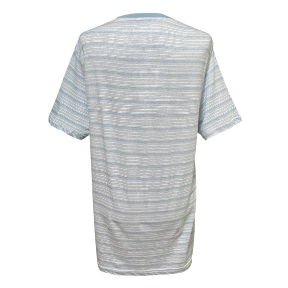 PX Clothing Indigo Striped Eco-Friendly Cotton Tee Shirt NWT Size Medium - Picture 4 of 9
